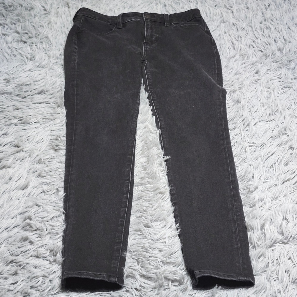 American Eagle Hi-Rise Jegging Jeans Womens 6 Regular‎ Black Dream Stretch Denim